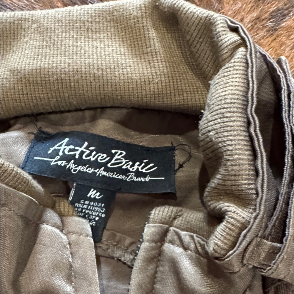 Active Basic Lightweight Bomberjacket In Olive - image 3